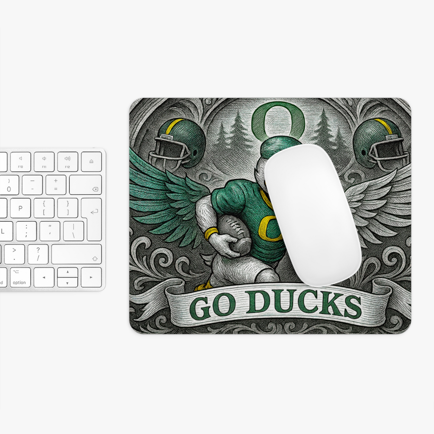 Go Ducks Football Mousepad Gaming Office Desktop Accessory