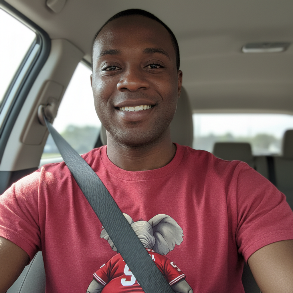 Alabama Football Elephant T-Shirt Roll Tide Game Day Mens Womens Comfort Casual