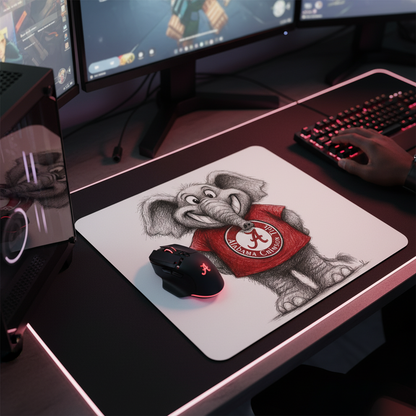 Alabama Crimson Tide Line Art Mouse Pad – 9.5"x8" Waterproof | Roll Tide Gift