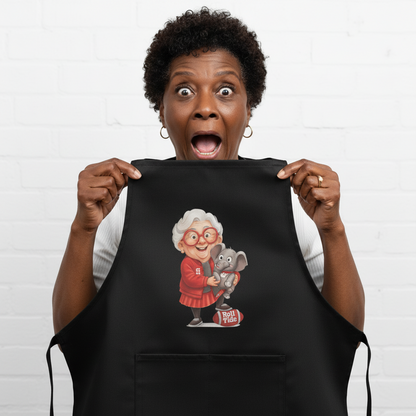 Alabama Crimson Tide Fan Apron - Black Polyester Cooking BBQ Gift with Pockets