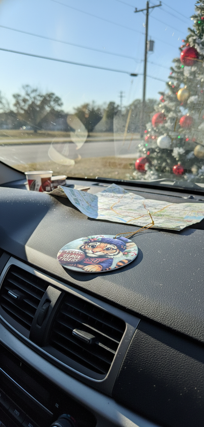 LSU Tigers Christmas Ornament – 3.5" Double‑Sided Christmas Tree Decorations