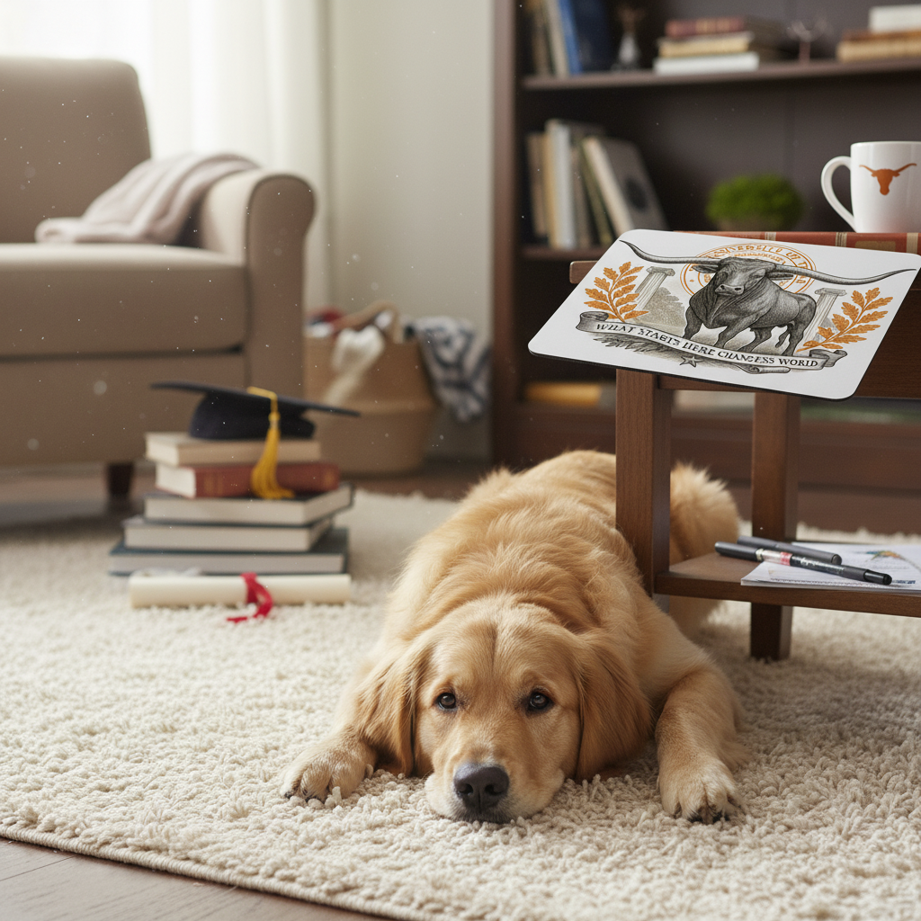 Texas Austin Mouse Pad 9.5"x8" Longhorn Collegiate Fan Gift - Desk Accessory