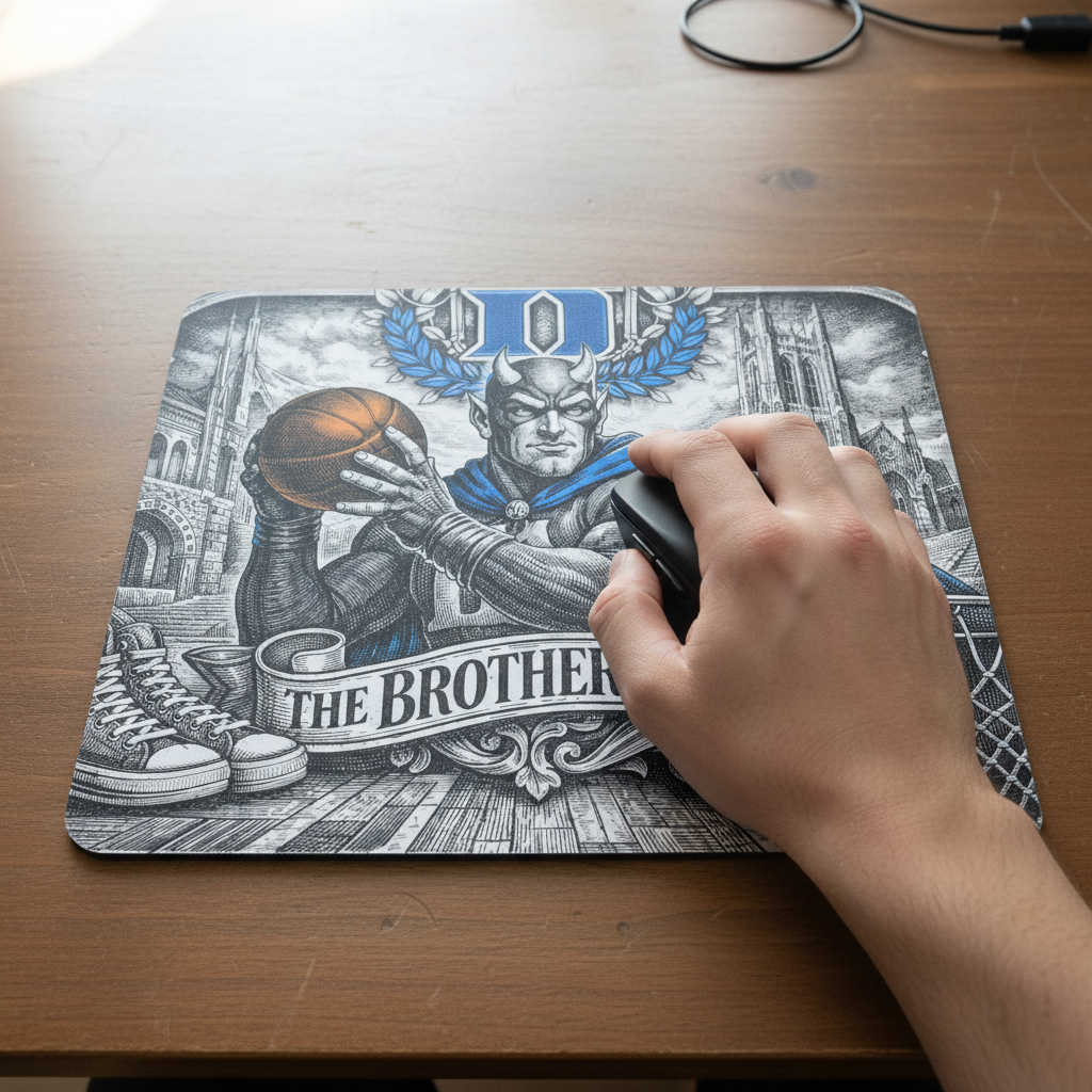 Duke Blue Devils Mousepad The Brotherhood Basketball NCAA Gaming Desk Mat NEW