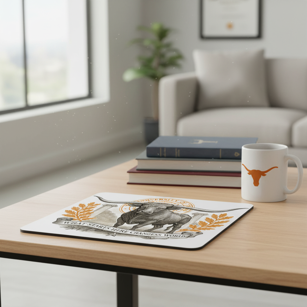 Texas Austin Mouse Pad 9.5"x8" Longhorn Collegiate Fan Gift - Desk Accessory