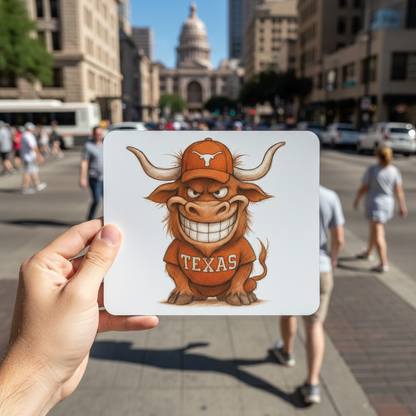 Texas Longhorns Mouse Pad 9.5"x8" Hook 'em Horns Fan Gift - Desk Accessory