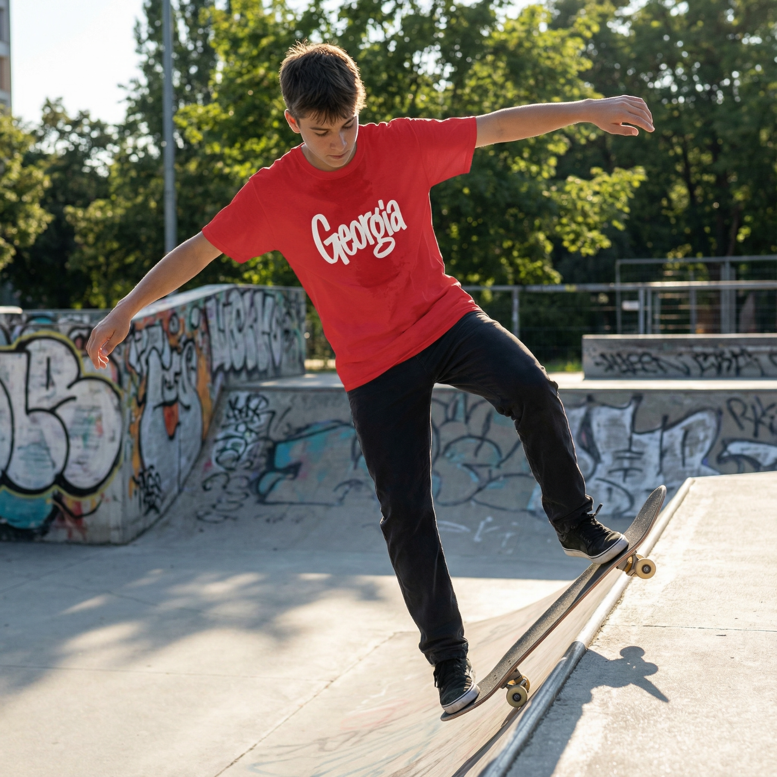 Georgia T-Shirt Red State Pride Souvenir Shirt Men Women Unisex