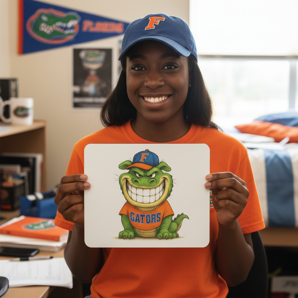 Florida Gators Mouse Pad 9.5"x8" Go Gators Fan Gift - Desk Accessory