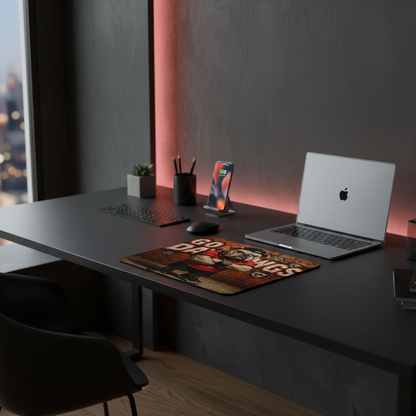 GA Dawgs Graffiti Mouse Pad - Non-Slip Desk Mat for Georgia Fans 9.5"x8"