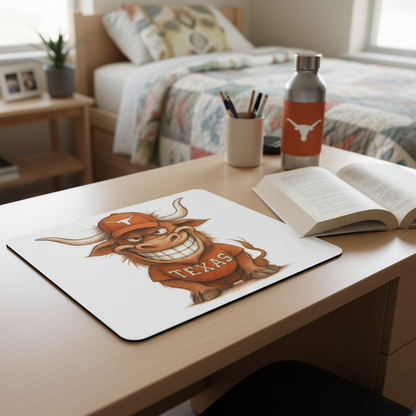 Texas Longhorns Mouse Pad 9.5"x8" Hook 'em Horns Fan Gift - Desk Accessory