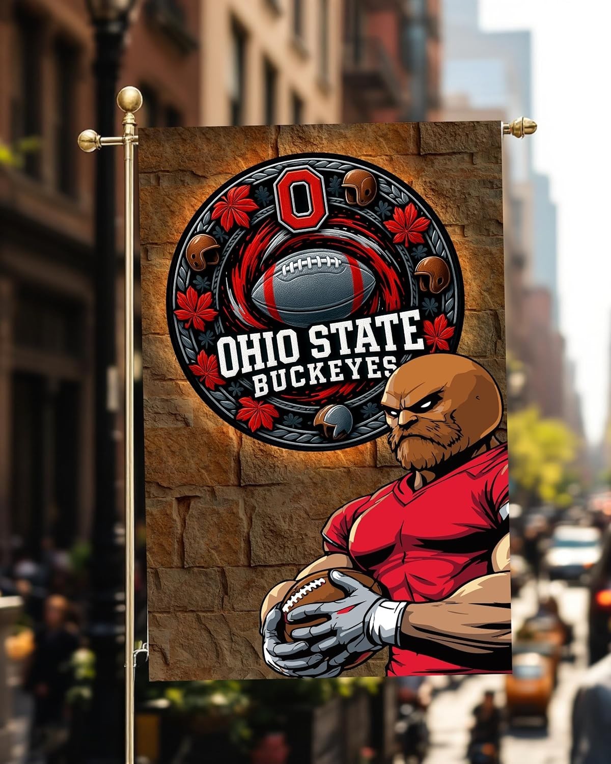 Ohio State Buckeyes Garden Flag 12x18 Double-Sided - NCAA Football Fan Gift