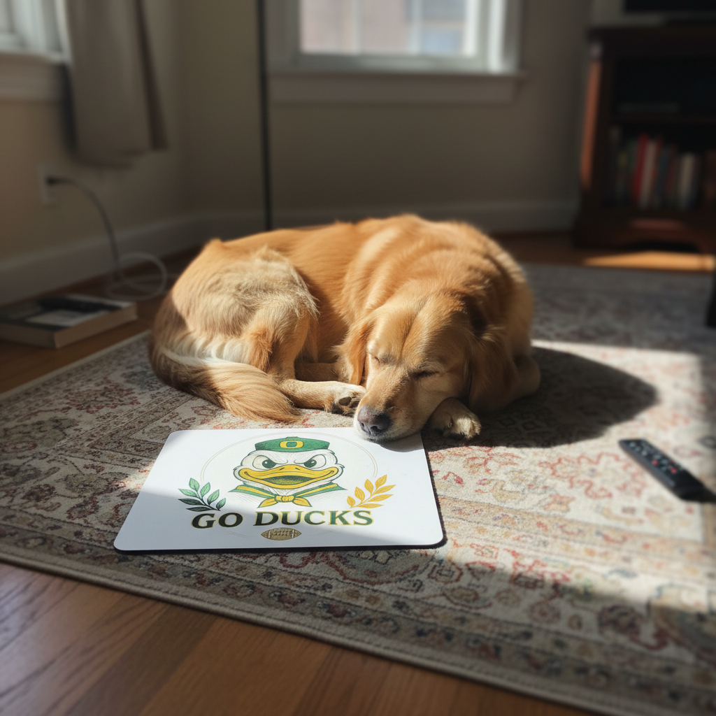 Oregon Ducks Mouse Pad 9.5"x8" Go Ducks Fan Gift - Desk Accessory