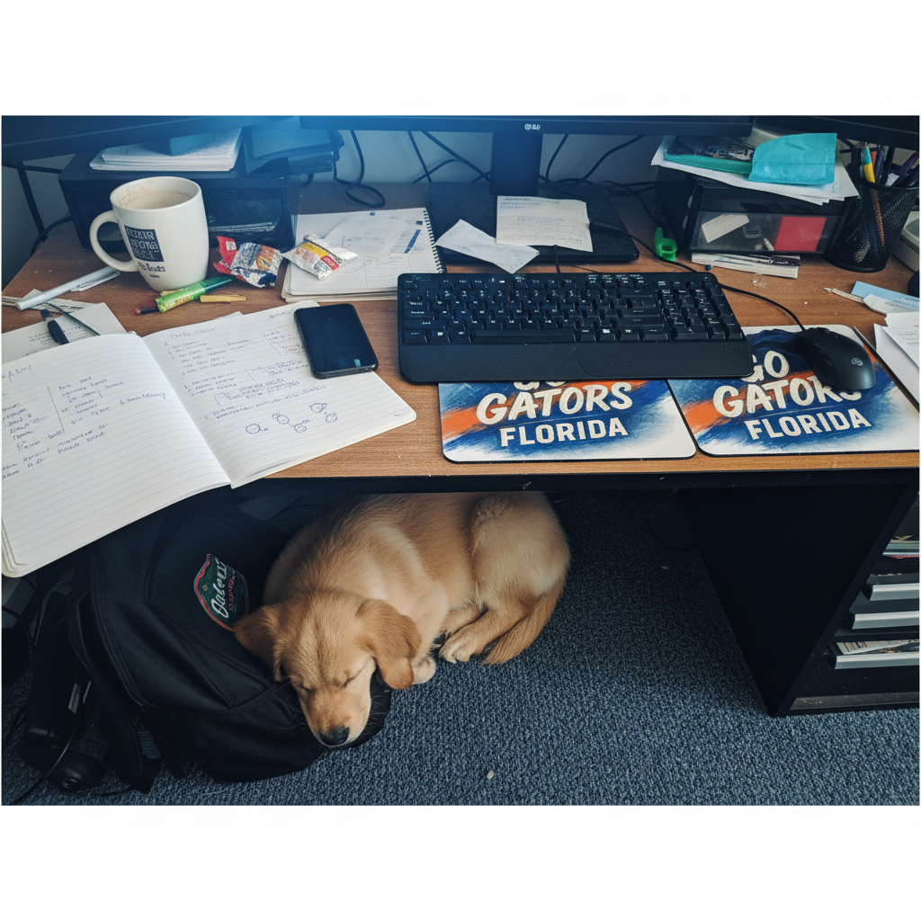 Florida Gators Mouse Pad 9.5"x8" | Go Gators! Albert and Alberta Gator Fan Gift