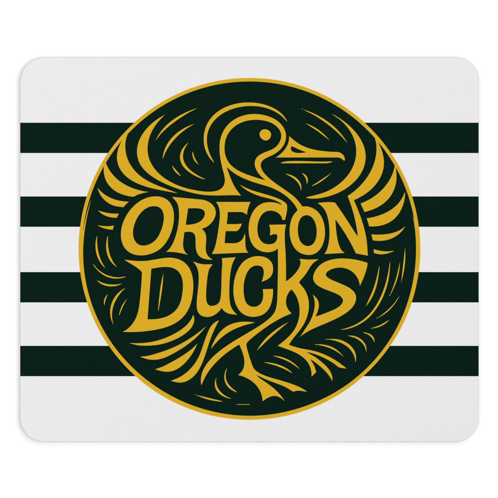 Oregon Ducks Fan Mousepad Desktop Computer Accessory