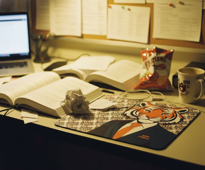Auburn Tiger Mouse Pad 9x7.5" – Southern Fan Desk Mat, Non-Slip & Waterproof Gif