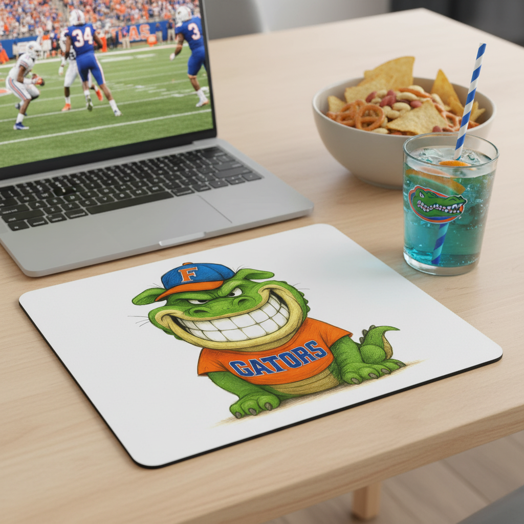 Florida Gators Mouse Pad 9.5"x8" Go Gators Fan Gift - Desk Accessory