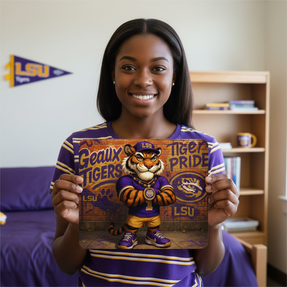 LSU Geaux Tigers Fan Mouse Pad – Desk Accessory for Ultimate Pride | 9.5"x8"