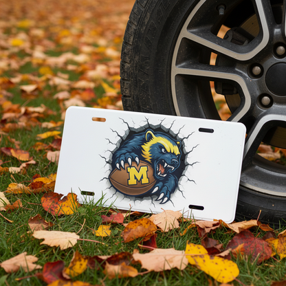 Michigan Wolverines License Plate 6x12 Car Tag | Metal Front Plate for Fans