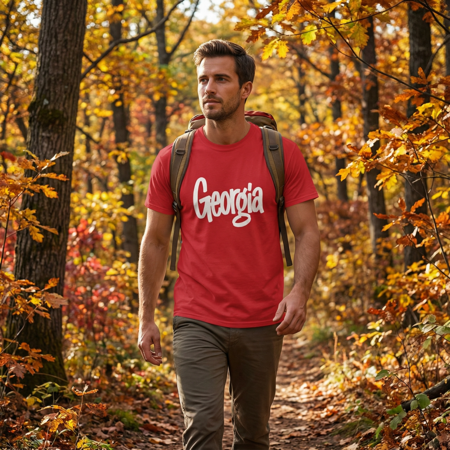 Georgia T-Shirt Red State Pride Souvenir Shirt Men Women Unisex