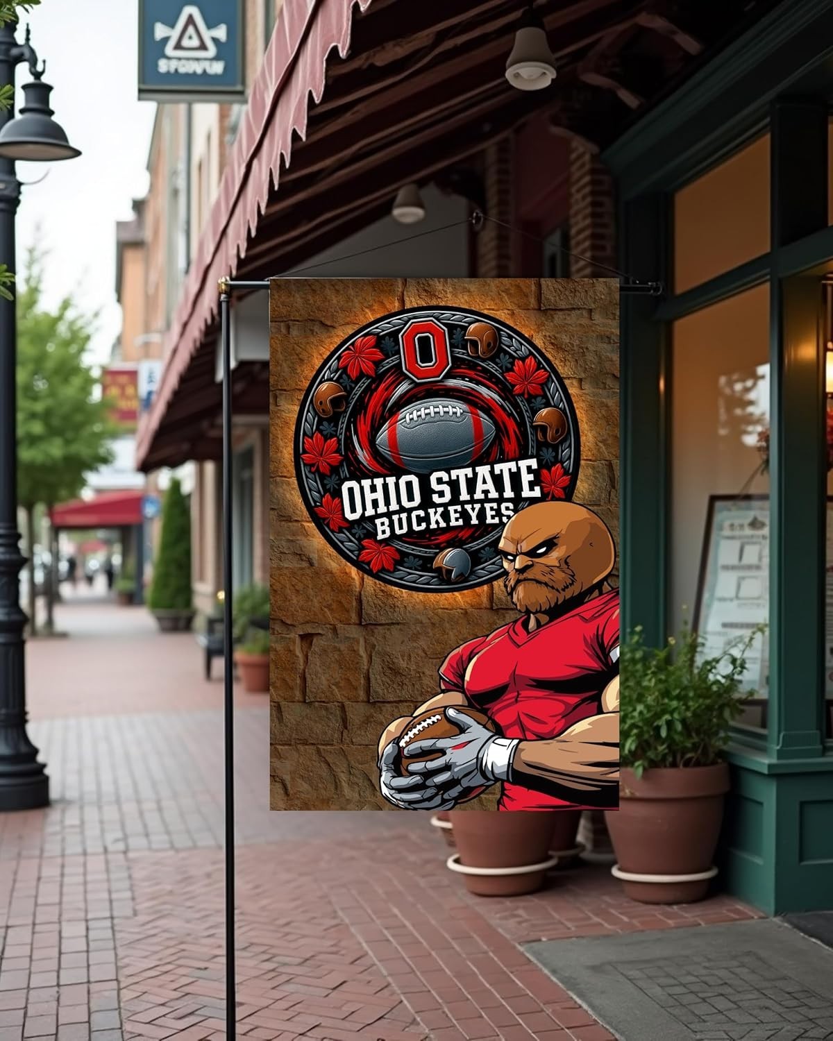 Ohio State Buckeyes Garden Flag 12x18 Double-Sided - NCAA Football Fan Gift