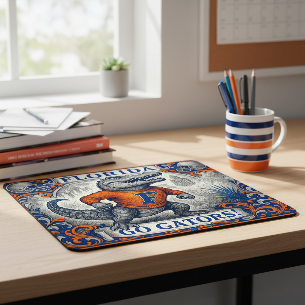 Florida Gator Nation Mouse Pad 9.5"x8" - Go Gator! Florida Football Gift