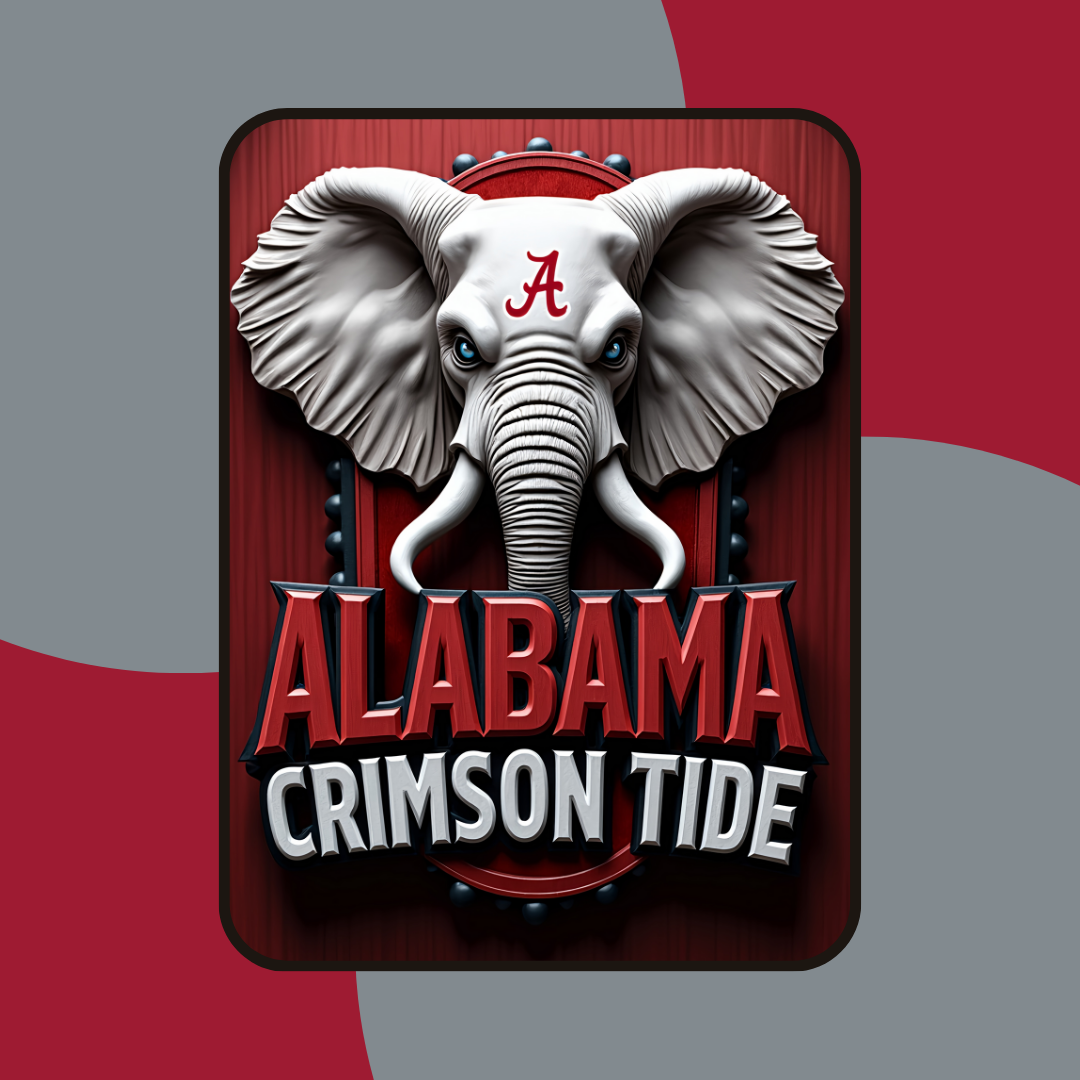 Alabama Crimson Tide Garden Flag 12"x18" Double-Sided Yard Decor - Roll Tide
