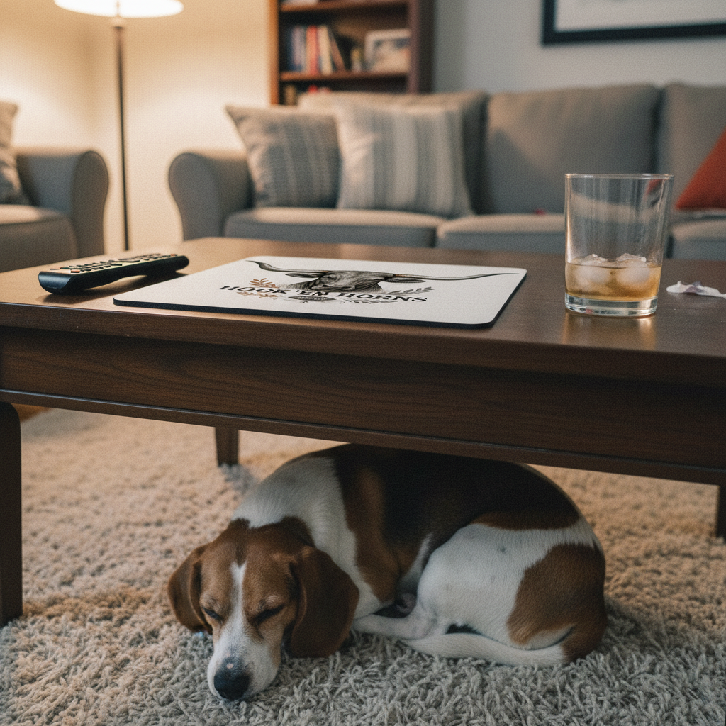 Texas Longhorns Mouse Pad 9.5"x8" Hook 'Em Horns Fan Gift - Desk Accessory