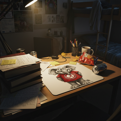 Alabama Crimson Tide Line Art Mouse Pad – 9.5"x8" Waterproof | Roll Tide Gift