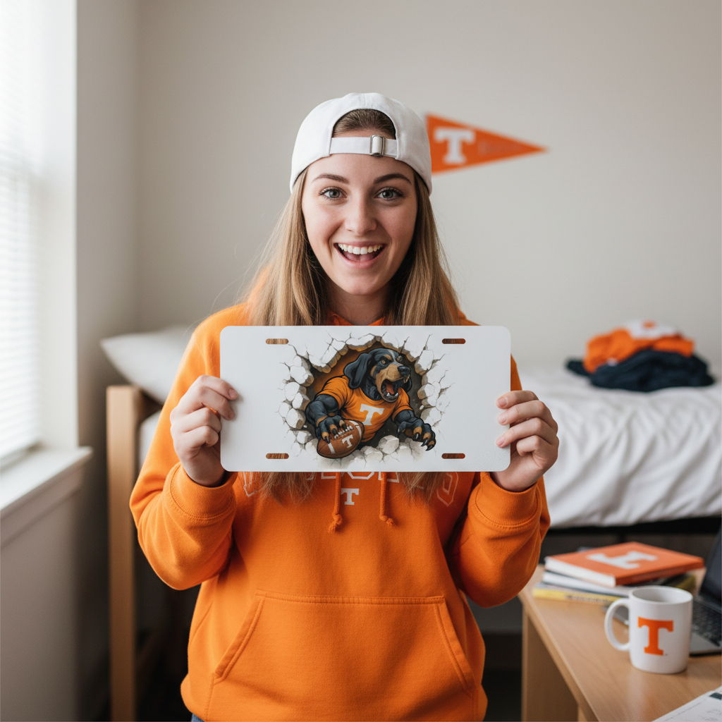 Tennessee Volunteers License Plate 6"x12" Car Tag | Front Plate for Fans