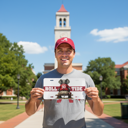 Alabama Crimson Tide License Plate 6x12 Aluminum Vanity Tag NCAA Football - Beyond Lines