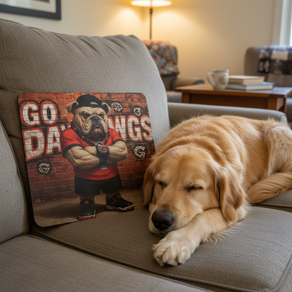 GA Dawgs Graffiti Mouse Pad - Non-Slip Desk Mat for Georgia Fans 9.5"x8"