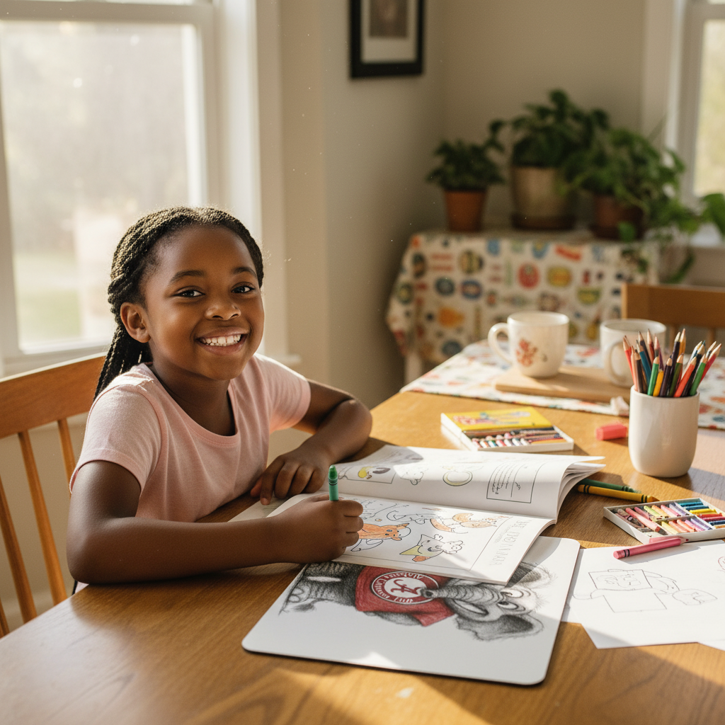 Alabama Crimson Tide Line Art Mouse Pad – 9.5"x8" Waterproof | Roll Tide Gift