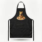 Pasta Animal Chef Apron Black Bib Adjustable Pockets Funny Kitchen Cook Gift