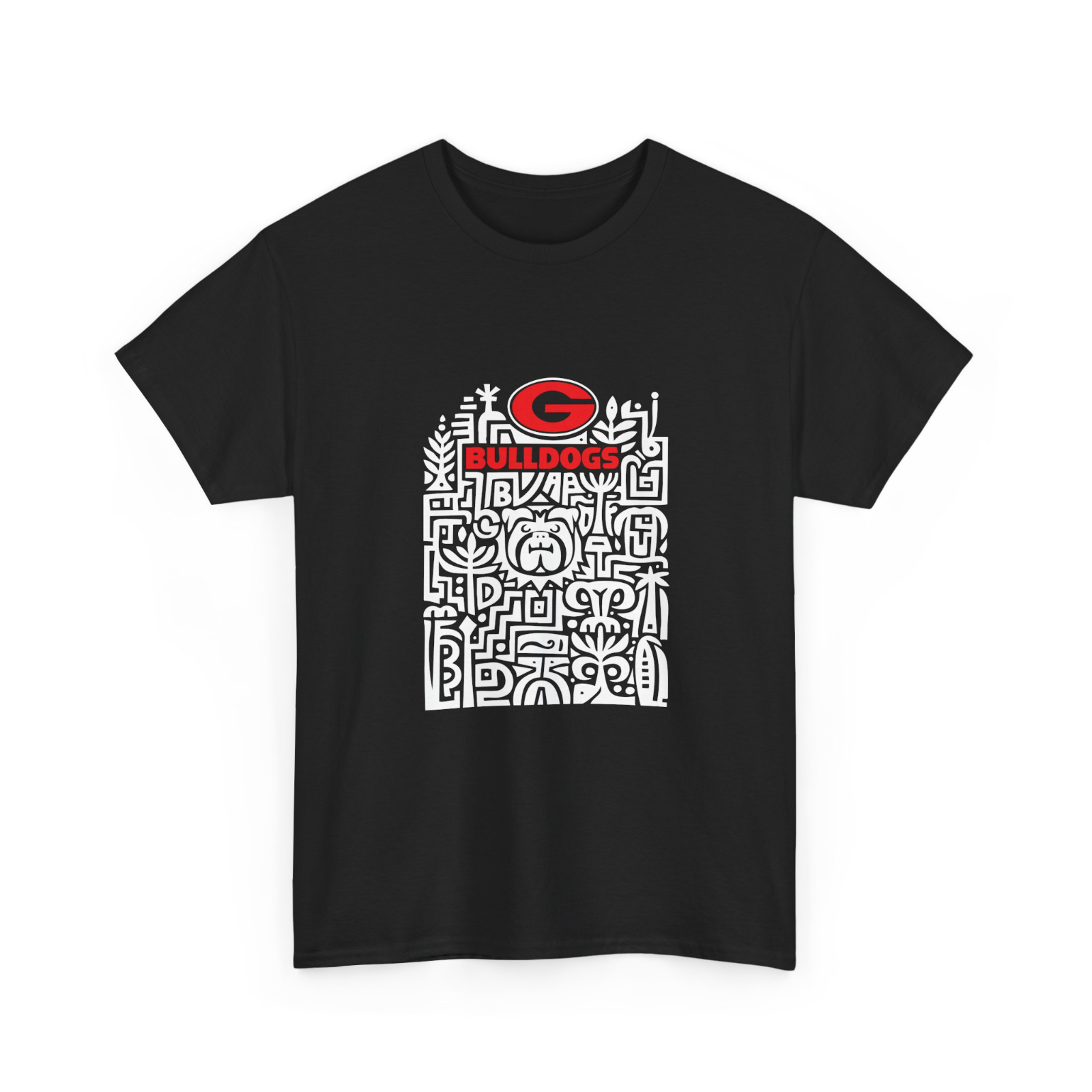 Georgia Daws Football Graphic T-Shirt White Classic Fit Soft Cotton