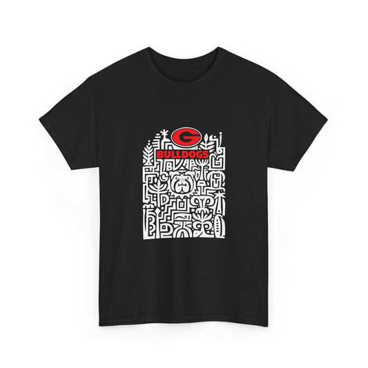 Georgia Daws Football Graphic T-Shirt White Classic Fit Soft Cotton