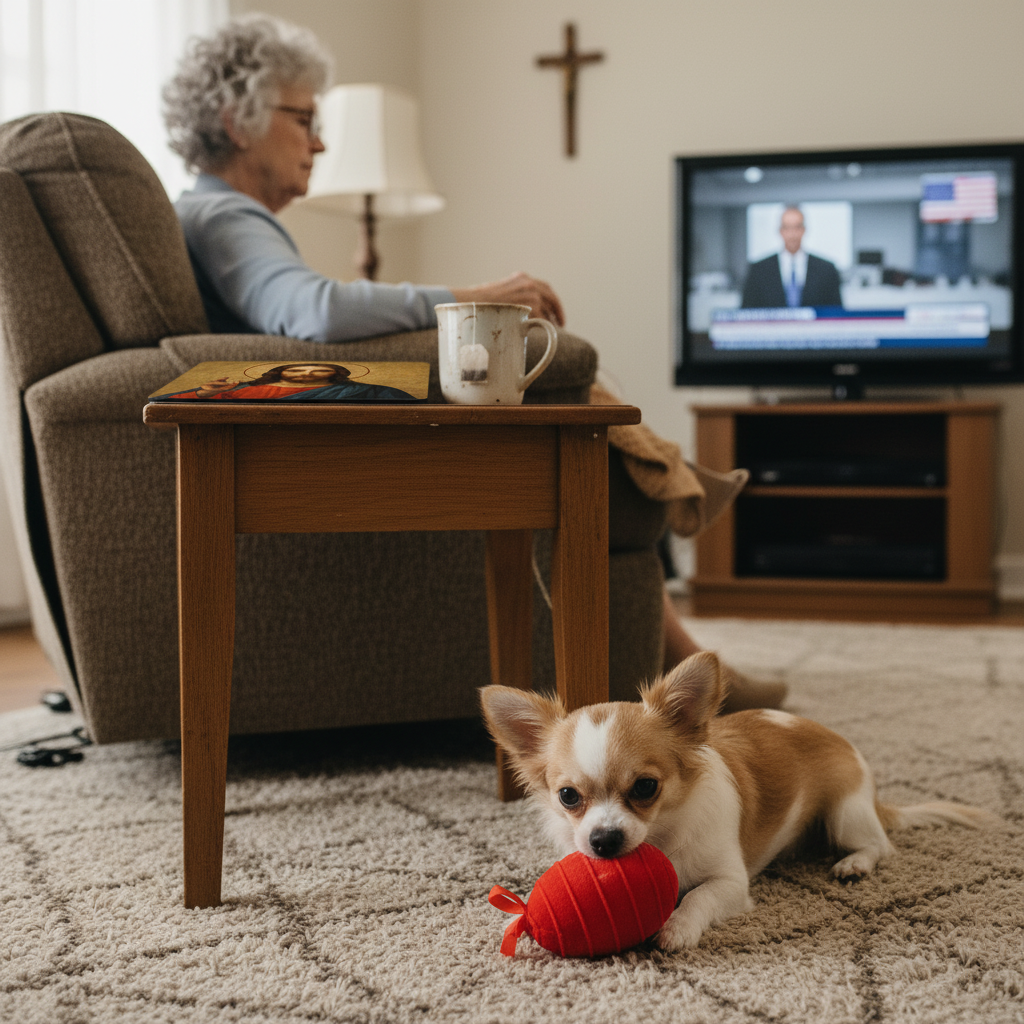 Jesus Christ Icon Art – Divine Inspiration Desk Accessory Gift - Mouse Pad 9.5x8