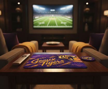 LSU Tigers Mouse Pad – Geaux Tigers Football Desk Mat 9"x7.5"