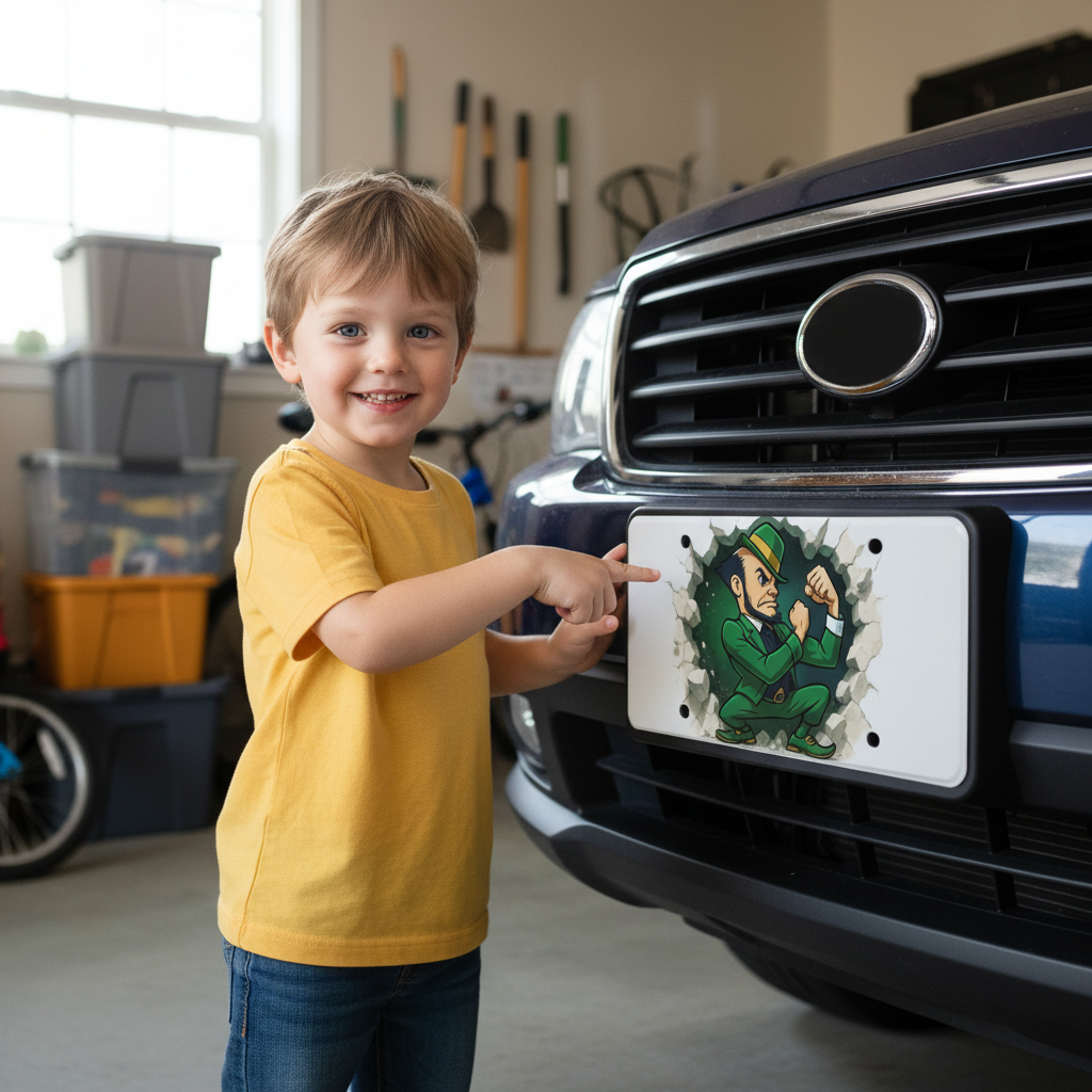 Notre Dame Fighting Irish License Plate Car Tag | Metal Front Plate for Fans