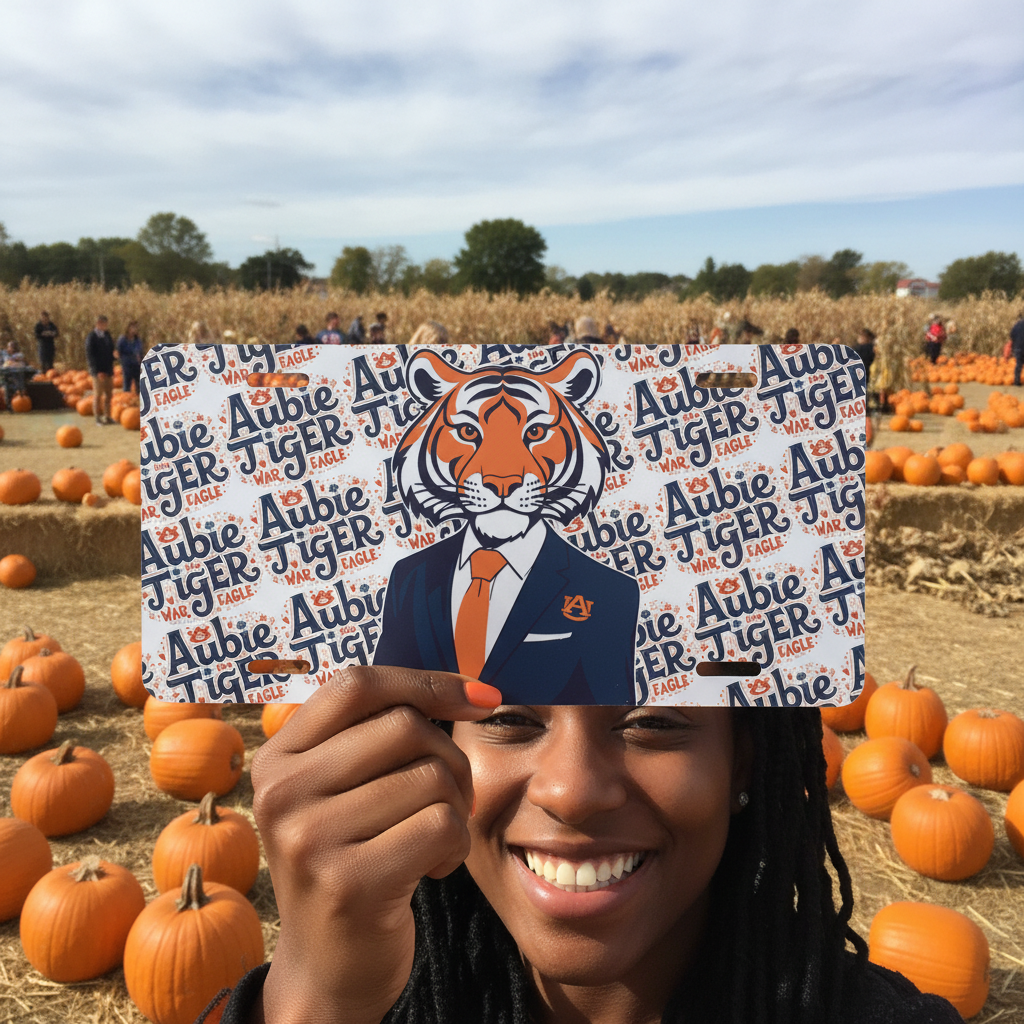 Auburn Tigers War Eagle Front Vanity License Plate – NCAA Fan Gear – 6"x12"