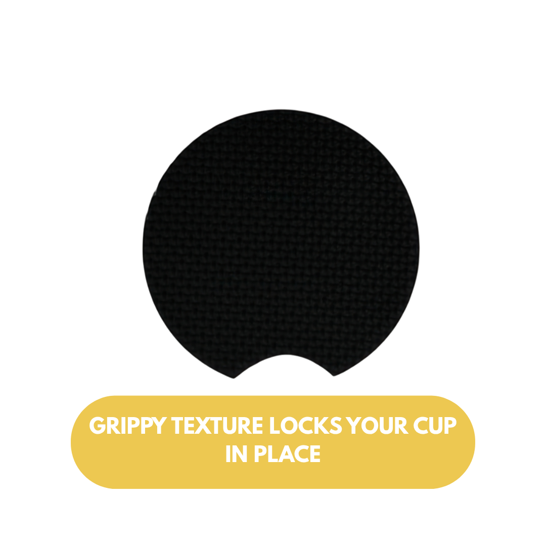 LSU Tigers Car Cup Holder Coasters – 2-Pack Soft Rubber Inserts for Auto or SUV