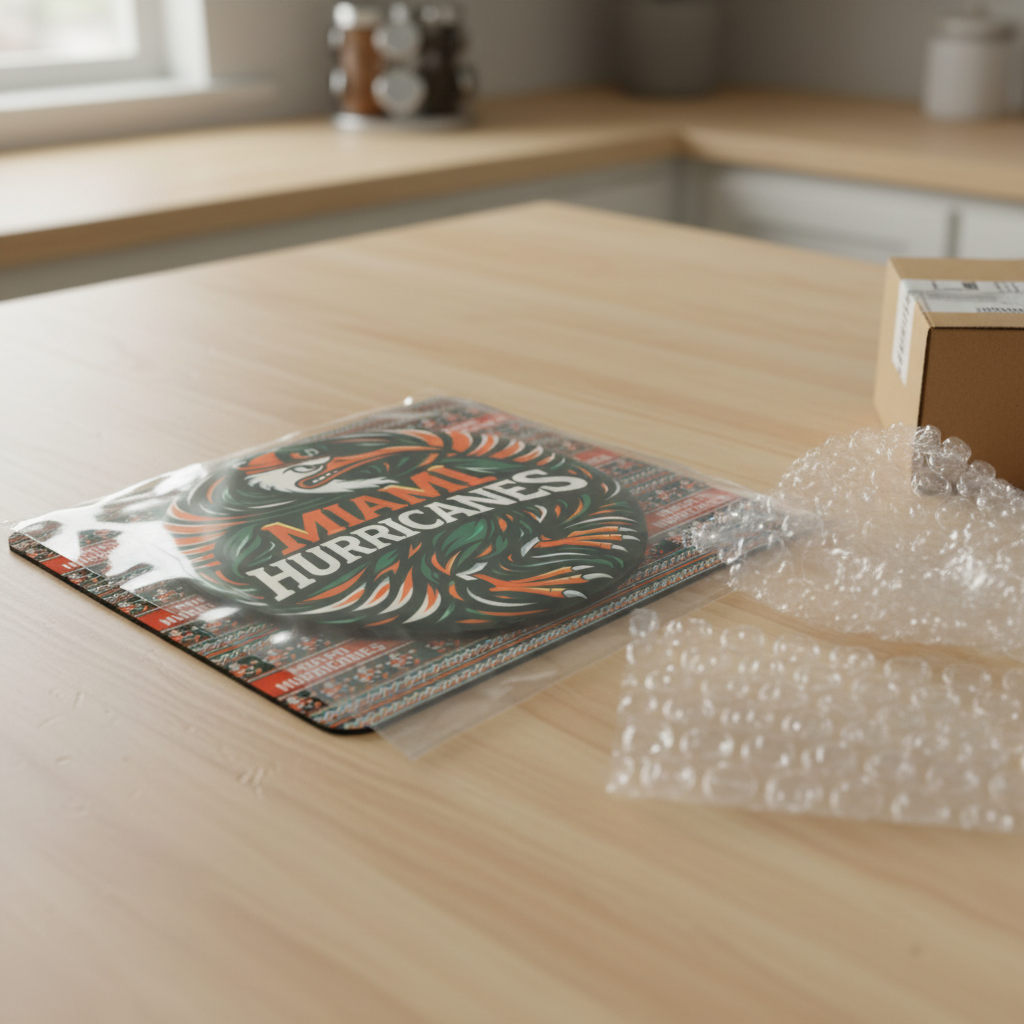 Miami Hurricanes Mouse Pad - The U Design 9.5"x8" | Go Dawgs! UGA Fan Gift