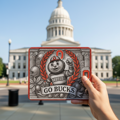 Ohio Buckeyes Mouse Pad 9.5"x8" | Go Buckeyes Desk Mat | Waterproof and Smoth