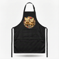 Pasta Animal Chef Apron Black Bib Adjustable Pockets Funny Kitchen Cook Gift
