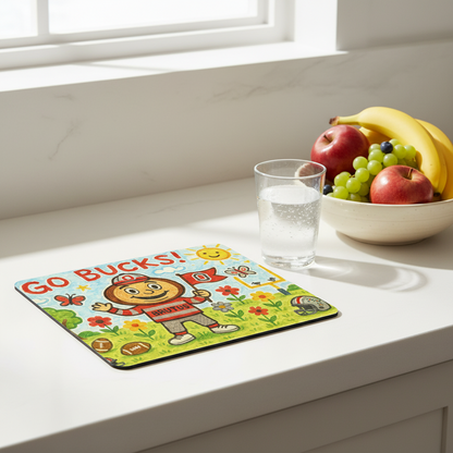 Go Bucks! Fun Kids Mouse Pad for Young Fans - Vibrant Desktop Accessory, 9.5"x8"