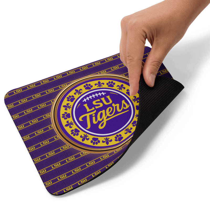 LSU Tigers Mouse Pad 9x7.5" – Non-Slip Football Desk Mat for Office & Gaming
