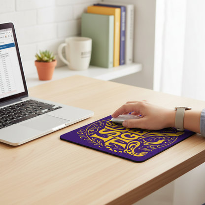 Geaux Tigers Mouse Pad 9.5"x8" Louisiana Faithful Fan Gift - Desk Accessory