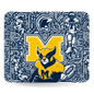 Michigan Wolverines Football Mouse Pad – 9″ x 7.5″, Non‑Slip Rubber Base, Smooth