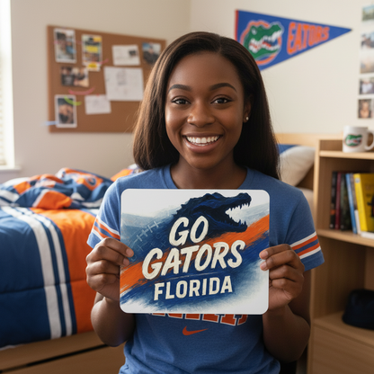 Florida Gators Mouse Pad 9.5"x8" | Go Gators! Albert and Alberta Gator Fan Gift