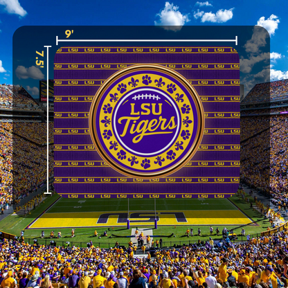 LSU Tigers Mouse Pad 9x7.5" – Non-Slip Football Desk Mat for Office & Gaming
