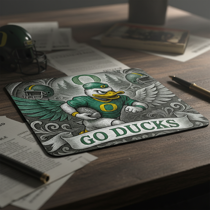 Go Ducks Football Mousepad Gaming Office Desktop Accessory