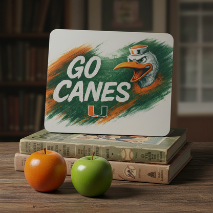 Miami Hurricanes Mouse Pad Sebastian Ibis Go Canes Office Desk Accessory